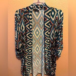 Zig Zag Stripe Aztec style cardigan